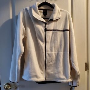 Nautica Competition Fleece White Zip Jacket